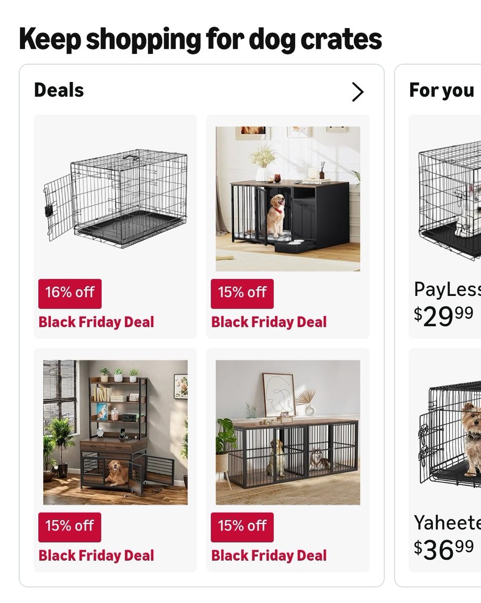 JasonWMizer's tweet image. But I never shopped for dog crates. We got a new puppy, but I never shopped for a new crate because we already had one. Hmmm.