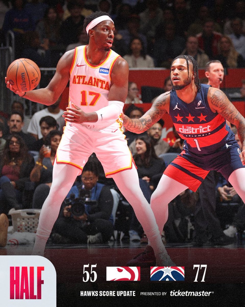 SharpHalftime's tweet image. 🏀 1H Hawks/Wizards O121.5 💵🔒✅

👍 if you cashed!