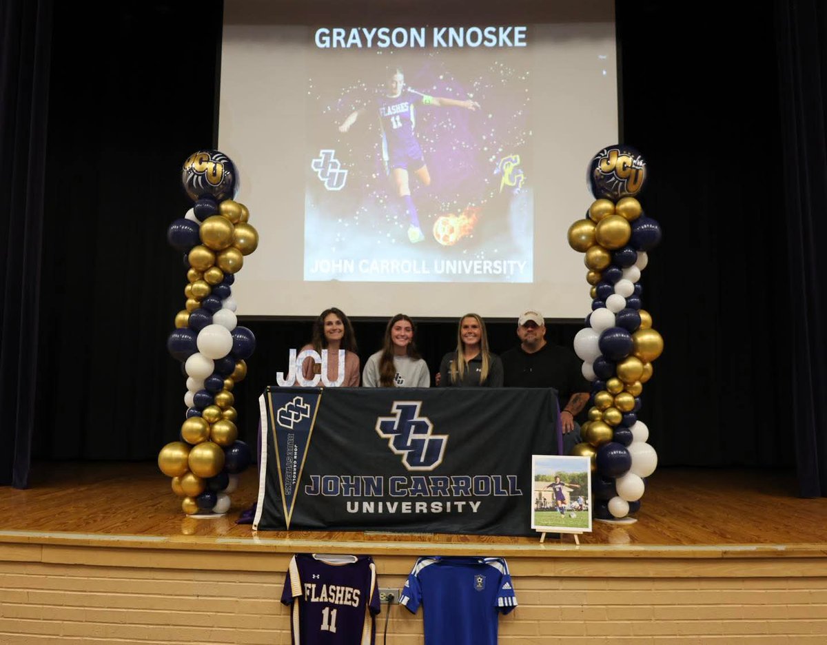 CHS_Flash_VP's tweet photo. Congratulations to Grayson Knoske for signing to continue her soccer career @JohnCarrollU! We are so proud of you! #boltnation #champion https://t.co/5JxMPMVq6U
