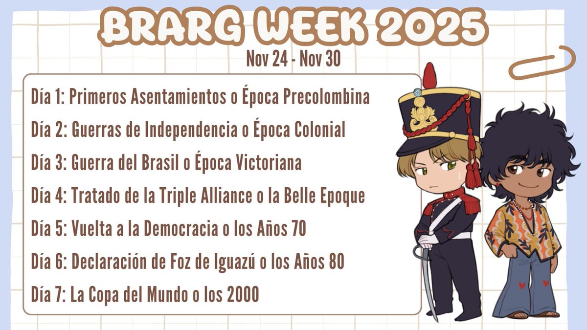 _sleepy_al_'s tweet photo. Tarde pero seguro...
💕🇧🇷BRAARG WEEK DÍA 2 🇦🇷💕
Época Colonial

(Sí, van a ir creciendo a medida que pasen los días de la week jsjs
((Hasta ahora es el que menos me gusta lpm 😭 https://t.co/gP7SuISJ3n