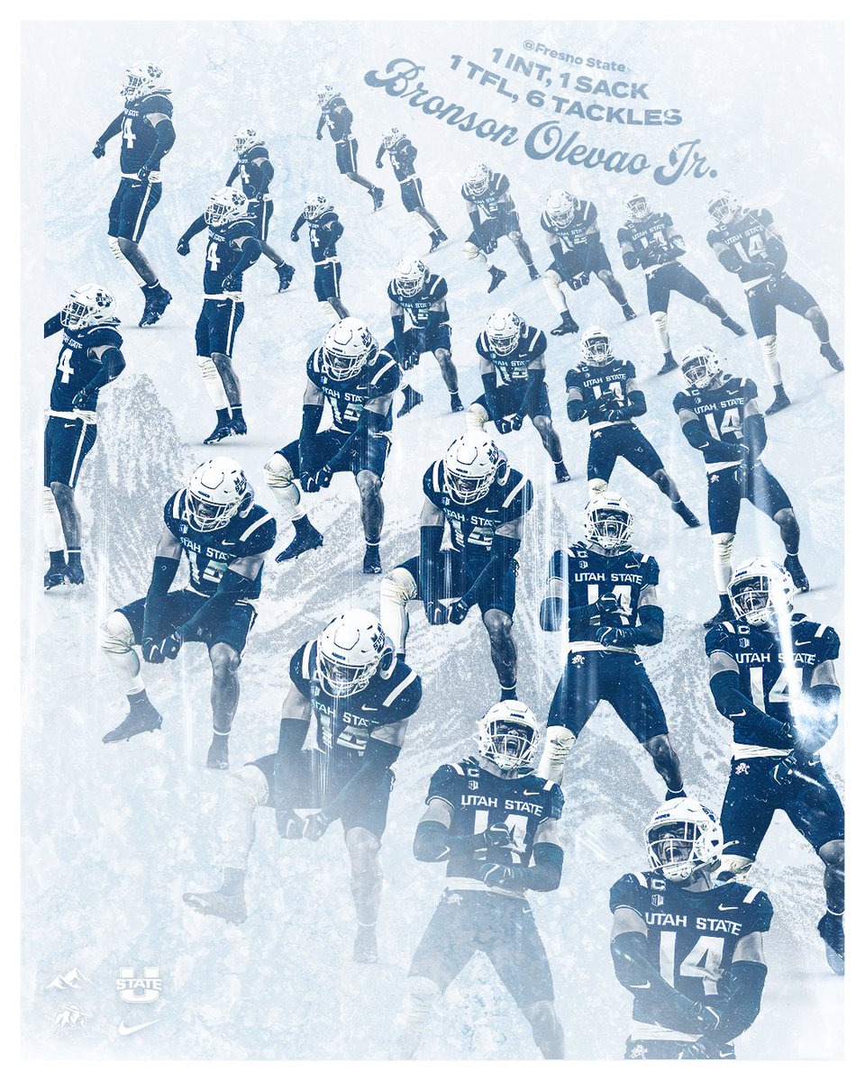 USUFootball's tweet photo. 🔒 @BronsonOlevao has been locking down opposing offenses all year! 💪 https://t.co/TEoZejajG7