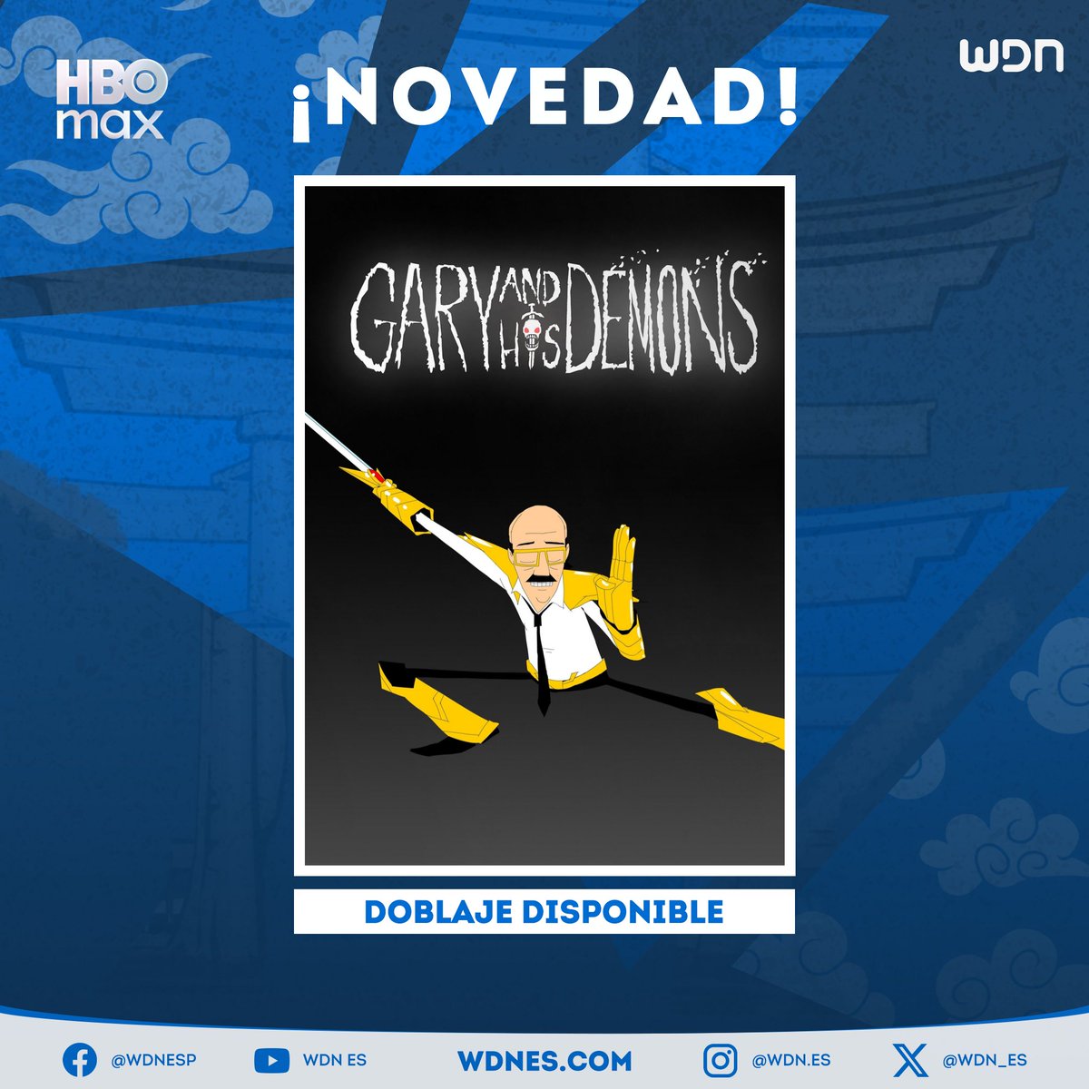 wdn_es's tweet image. 🎙️ | Doblaje
La primera temporada de la serie &quot;Gary y sus Demonios&quot; ya se encuentra disponible en HBO Max con un segundo redoblaje inedito realizado en DAT Doblaje Audio y Traducción protagonizado por Benjamin Rivera. #Doblaje #Hbomax