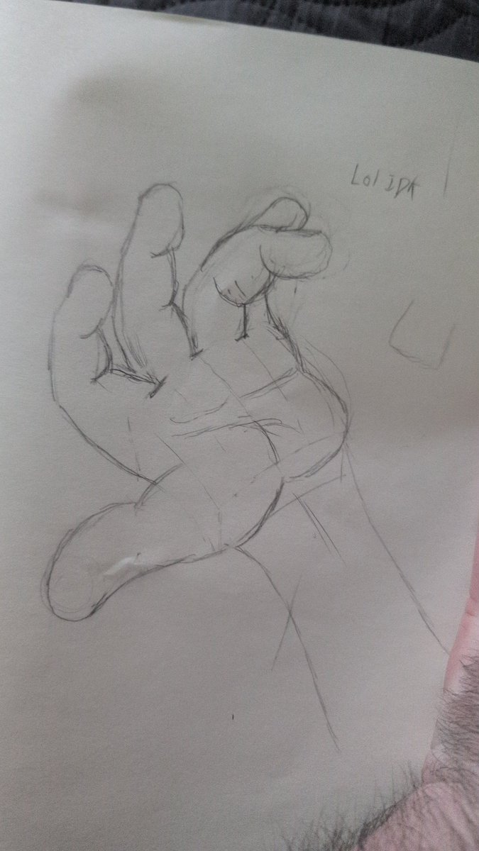 Pipsqueakartz's tweet image. If I remember, I wanna show off another model I made for my project tomorrow but here&apos;s a hand, It was a quick sketch that I did a few weeks ago

Not the best but it&apos;s a sketch lol