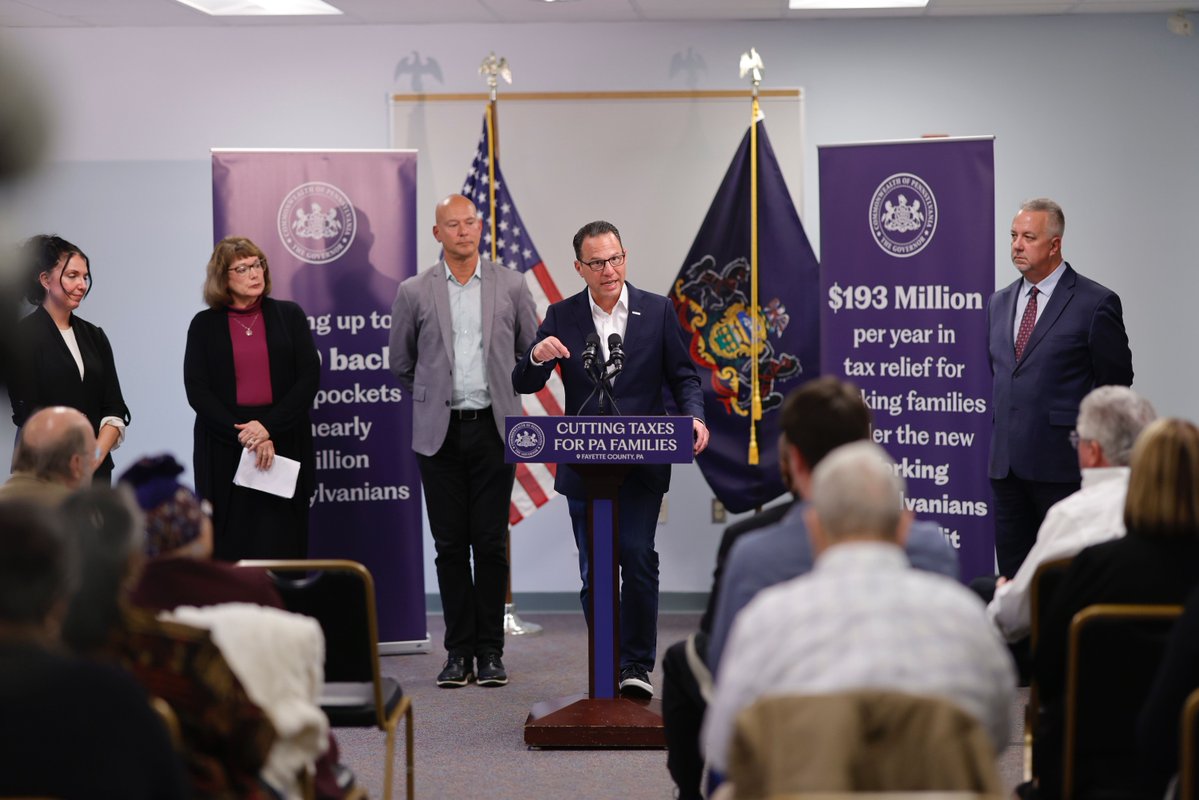 GovernorShapiro's tweet image. Let’s be crystal clear: It’s Donald Trump’s reckless economic policies that are driving up costs in our communities – he even admitted so last week.

But we don’t throw up our hands and give up based on the chaos coming out of Washington.

That’s why we just created the Working…