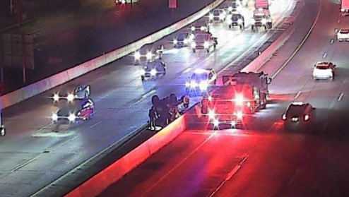 SLCScanner's tweet image. #SLC #Rollover 1300 W I-80 WB Just prior to the Redwood Exit. #EMS is out with a single vehicle rollover. Injuries sound to be minor but a second ambulance was just requested. If you take I-80 through the area get on at Redwood/use alternate route. Traffic is backing up to I-15.