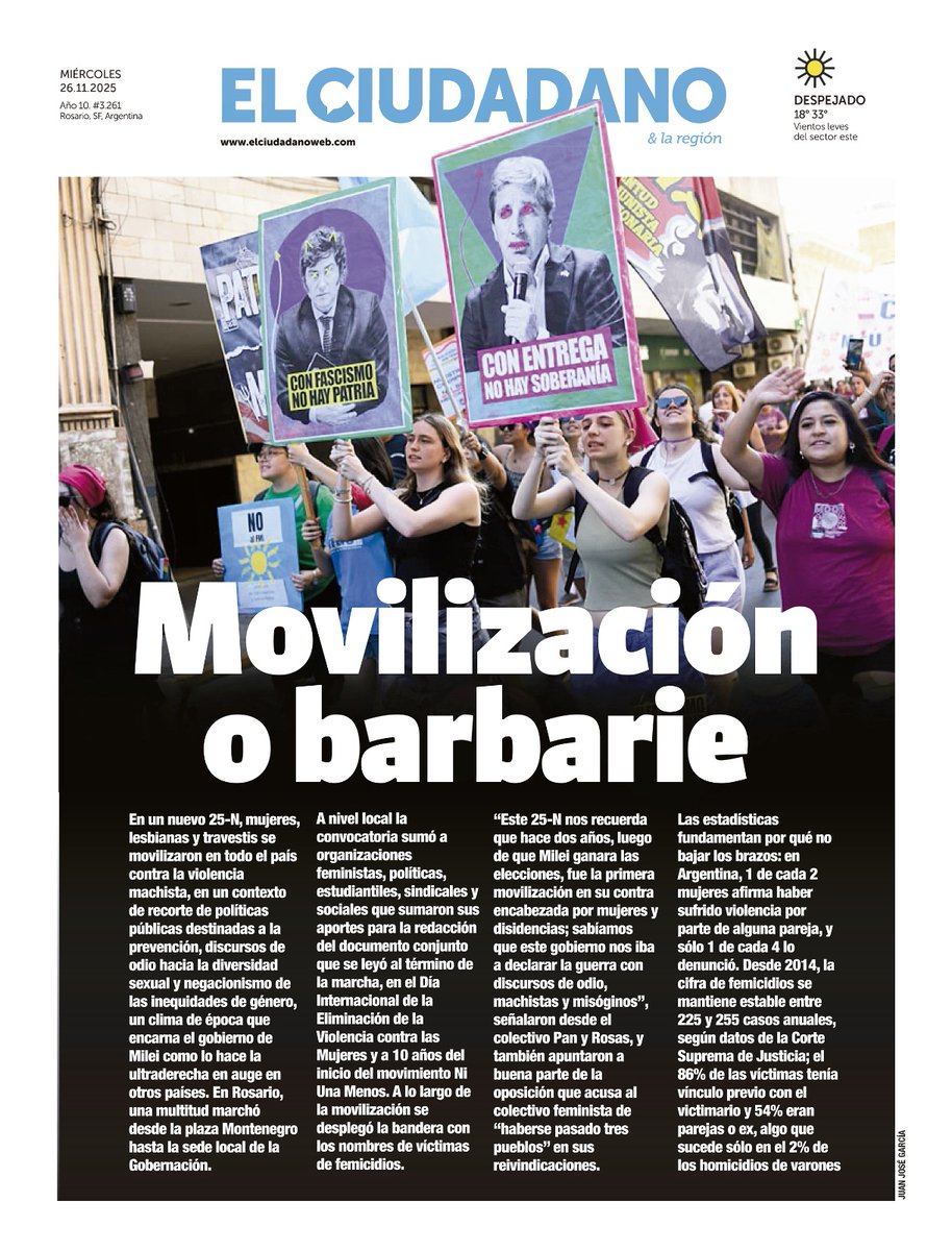elciudadanoweb's tweet photo. ¿Viste la tapa de El Ciudadano? https://t.co/Ym0U6DgzxD