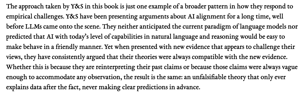 "Si alguien lo construye, todos mueren" parece débil. Yud y Soares desperdiciaron la oportunidad de presentar argumentos