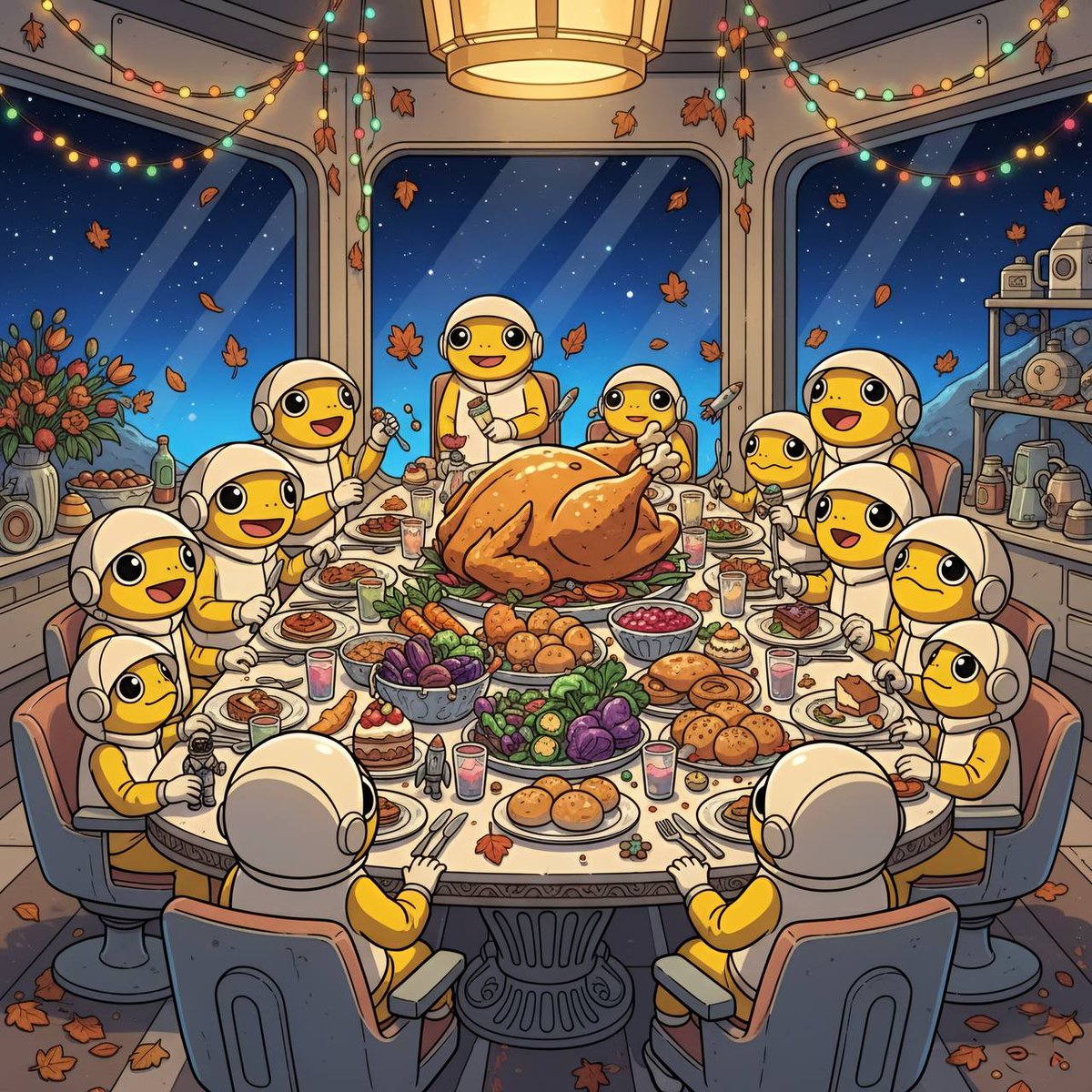 TurboToadToken's tweet image. $TURBO gives thanks tonight, under stars so calm and bright.
Pumpkin pie and laughter jam, grateful hearts, the Turbo Fam 🐸🍁💛