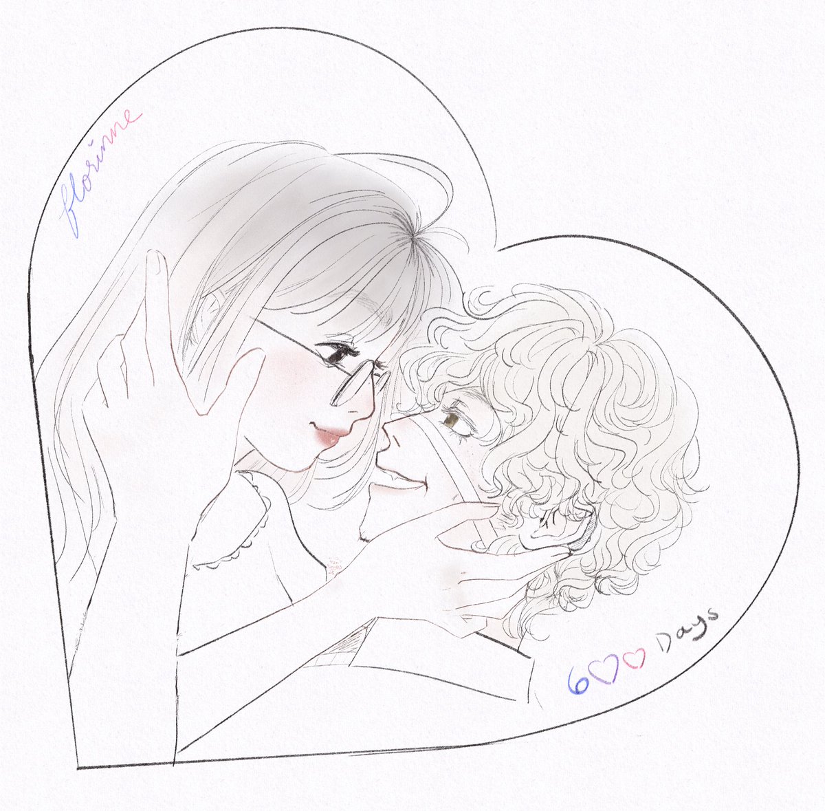 woolygather's tweet image. 夢絵 ♡ florinne / boiling point ♨️
┈┈┈┈┈┈┈୨♡୧┈┈┈┈┈┈┈
time passes by fast, but my love for you remains steadfast &amp;amp; ever growing. 
┈┈┈┈┈┈┈୨♡୧┈┈┈┈┈┈┈
happy 600 days with florian ❤️‍🔥