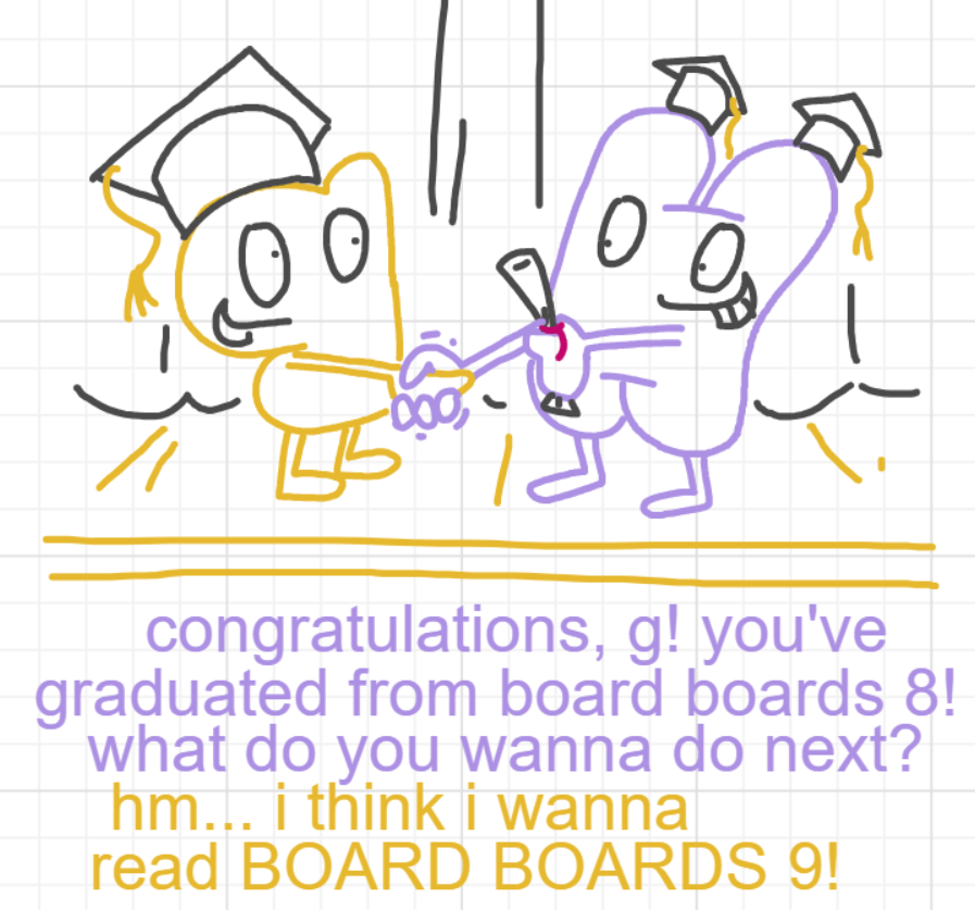 FurretWalk's tweet image. #objectshowcommunity 

BB 9: &quot;I&apos;ve Been Everywhere, Man.&quot;

celebrate board boards&apos; SECOND birthday with its BIGGEST EPISODE TO DATE! join g, the final three, and an unlikely ally as they seek out a long lost companion... who is it...? 

read it NOW at 
walkingfurret.neocities.org/bbivebeenevery… !