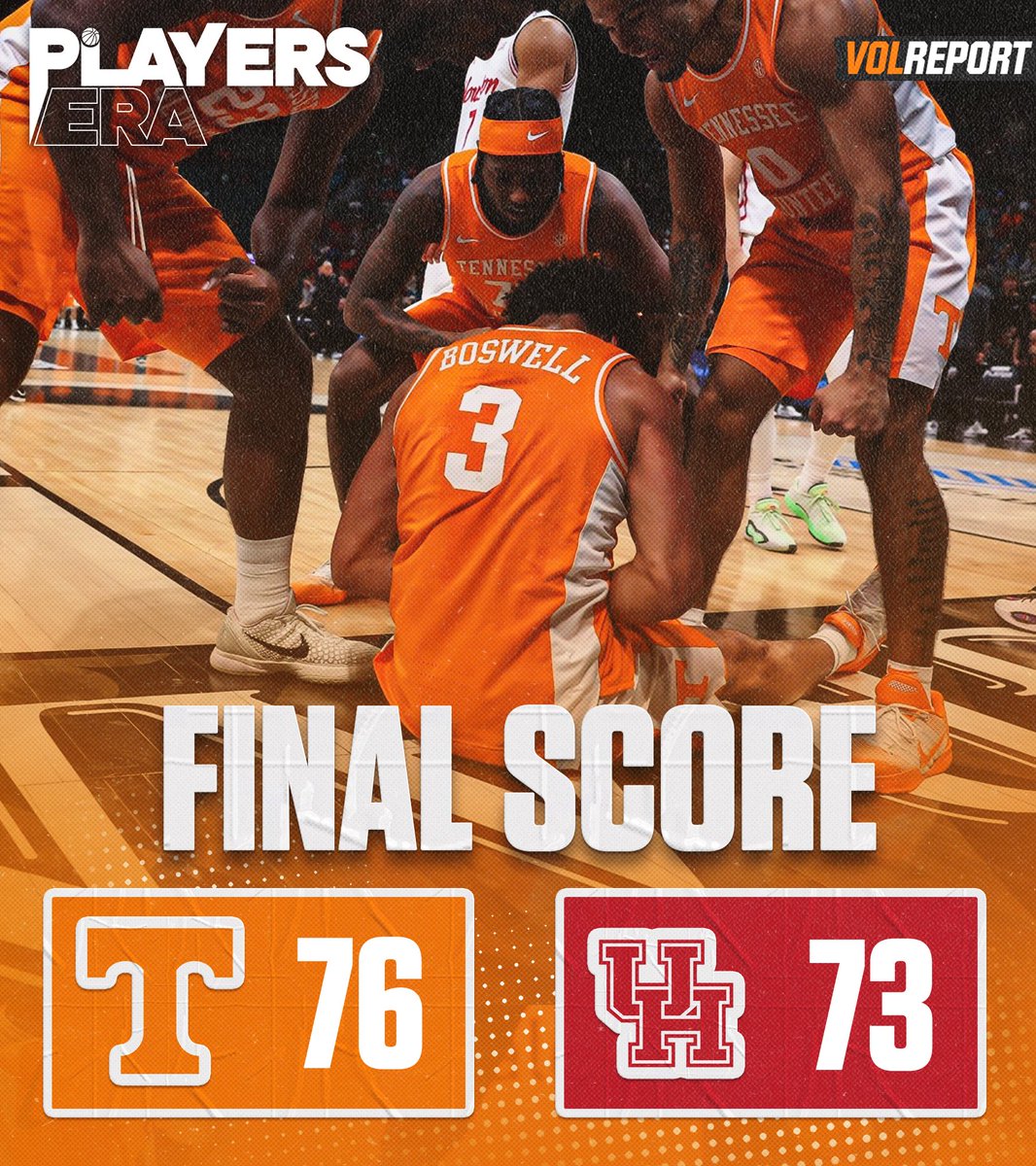 AllVolReport's tweet image. TENNESSEE UPSETS #3 HOUSTON TO IMPROVE TO 7-0 ON THE SEASON 😤