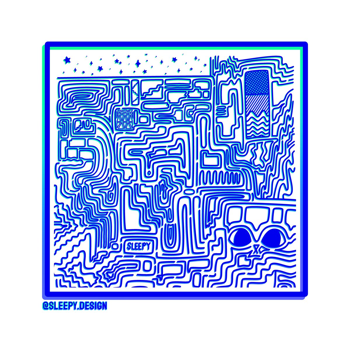 SleepyDesign's tweet image. 🪐✨🐱
#sleepy #art #trippy #tattooart