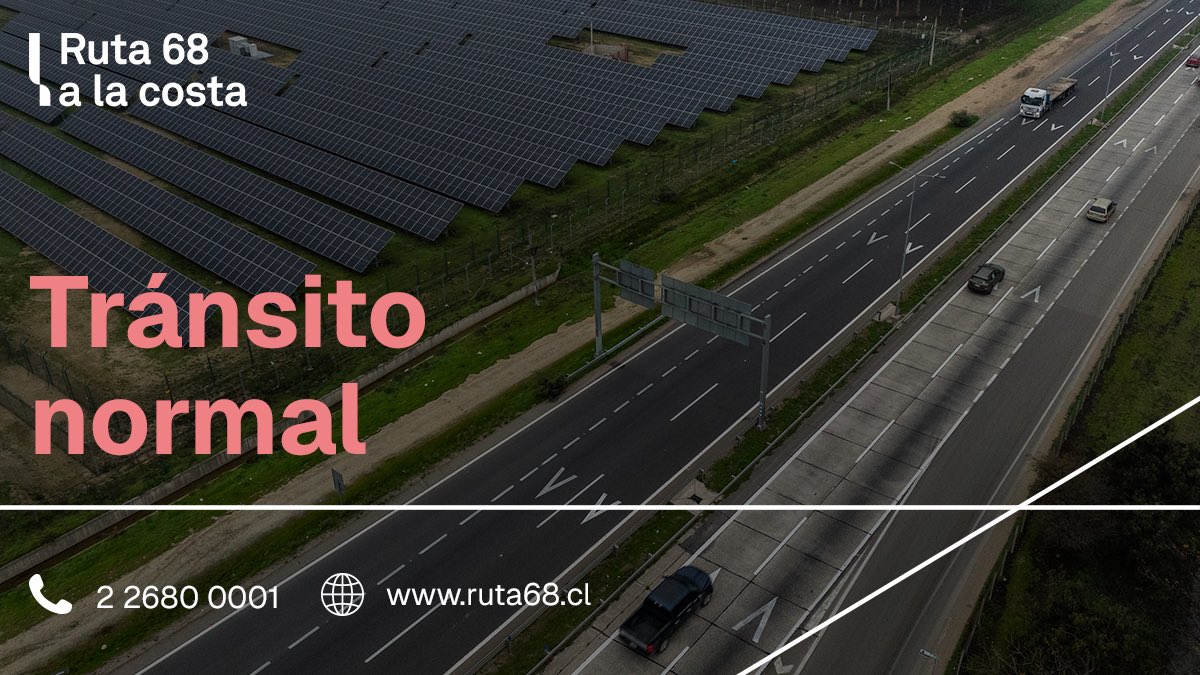 ✅ [INFORMACIÓN] A esta hora se registra tránsito normal a lo largo de #VíaLasPalmas. Respete los límites de velocidad. <a href="/mop_chile/">Ministerio de Obras Públicas🇨🇱</a> <a href="/radiocarab/">Carabineros Radio</a> <a href="/biobio/">BioBioChile</a>