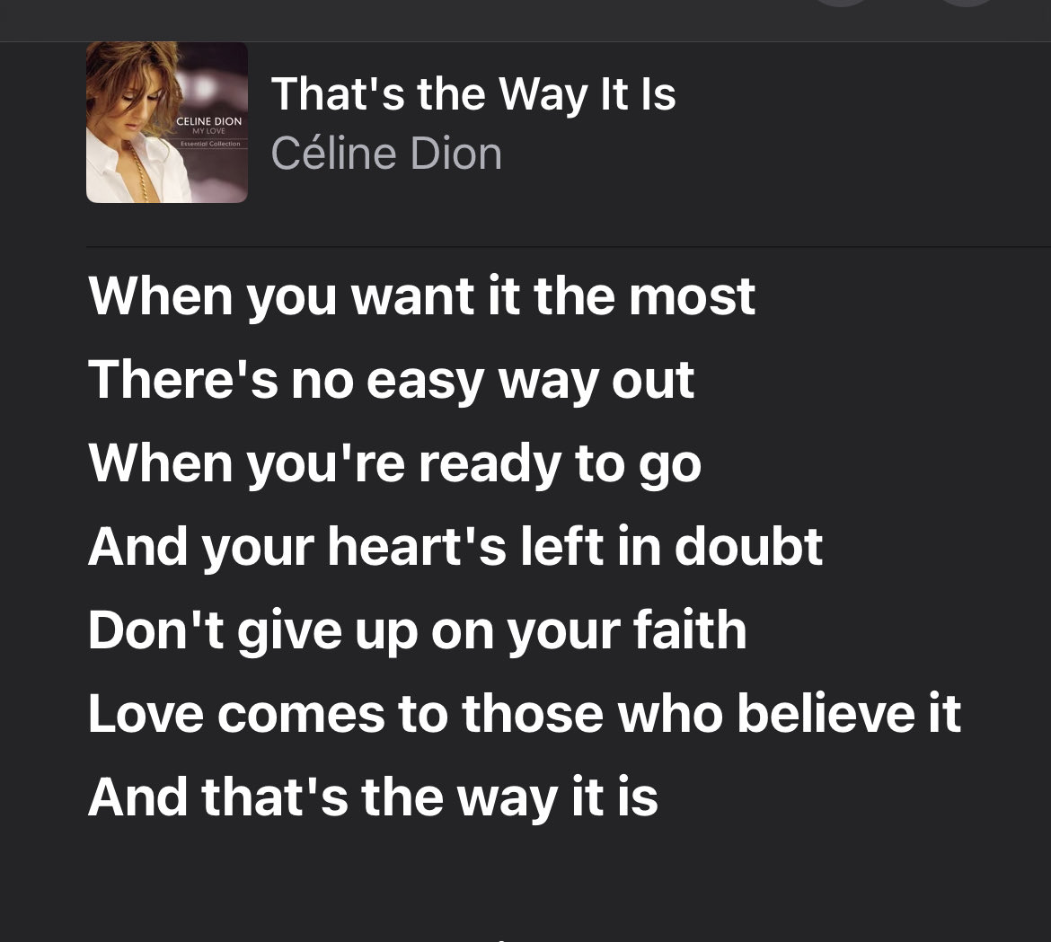 Lagu favorite ini…. Berasa diceramahin sm tante Celine