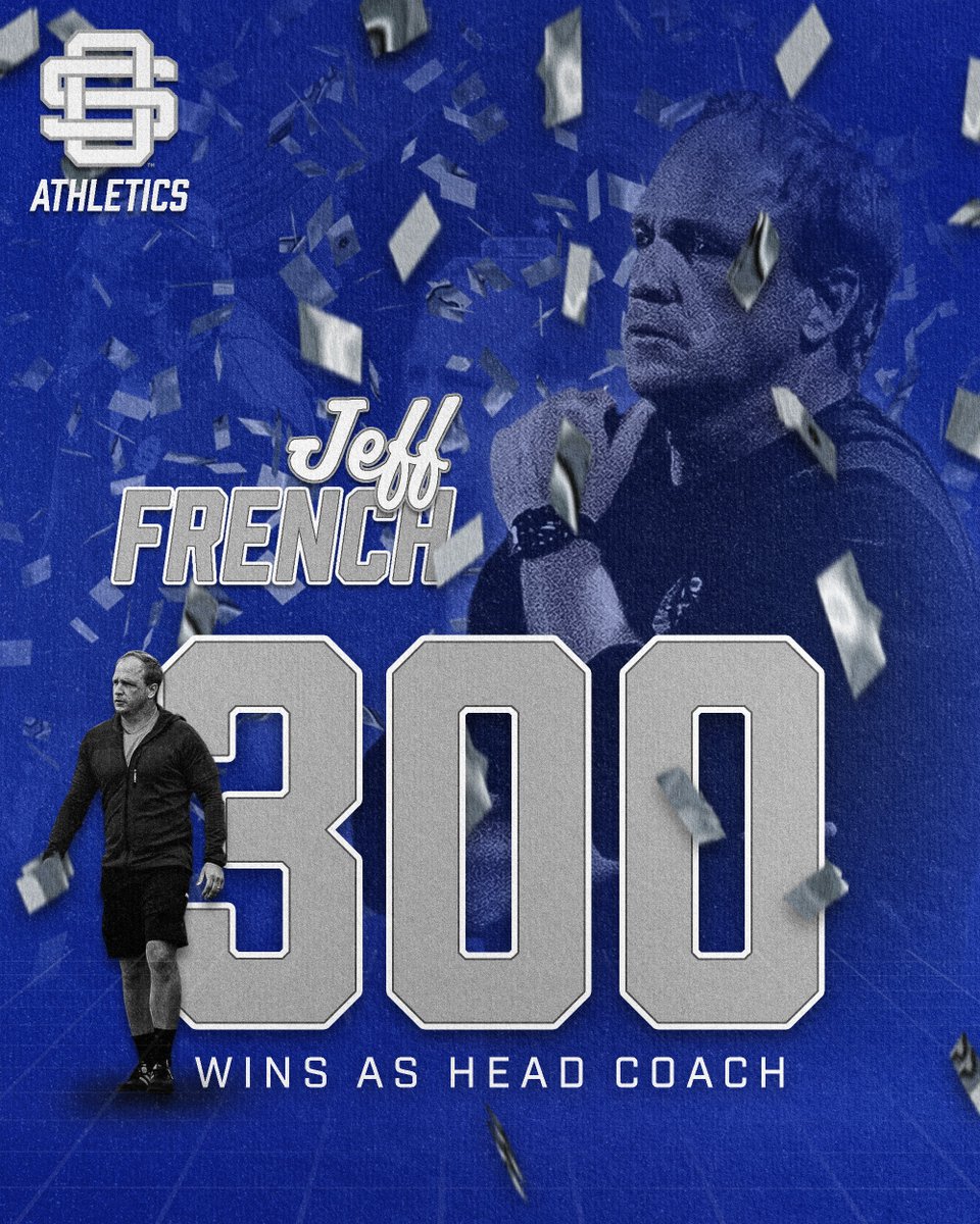 With today's win, Coach Jeff French notched his 300th victory as Head Coach of OSHS Men’s Soccer! Congratulations, <a href="/osfutbol/">Jeff French</a> on this amazing achievement! #TheGreyhoundWay
