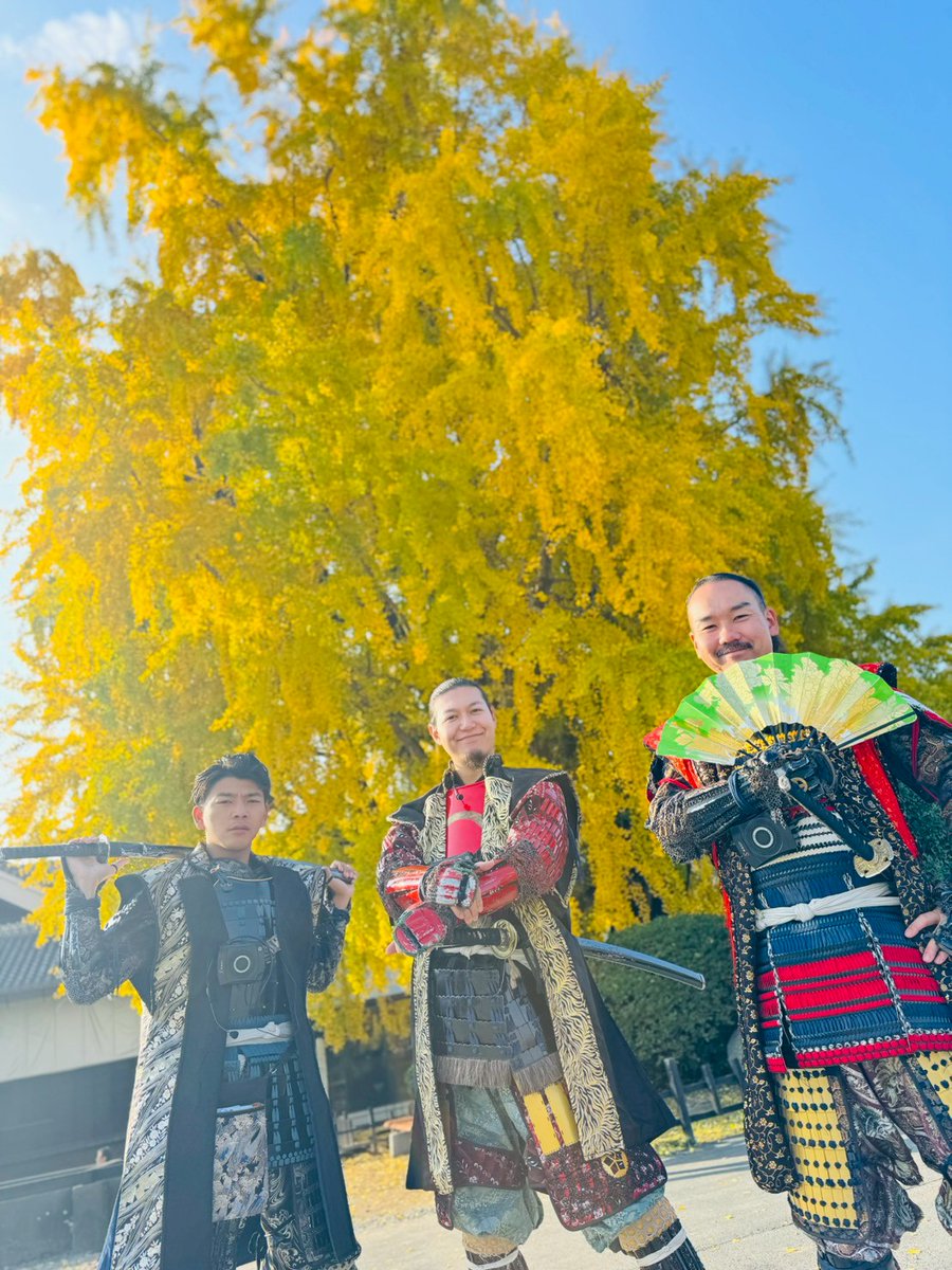 熊本城“こんにちは”武将隊！ 本日は御覧の布陣にて出陣！ 11:30〜 城彩