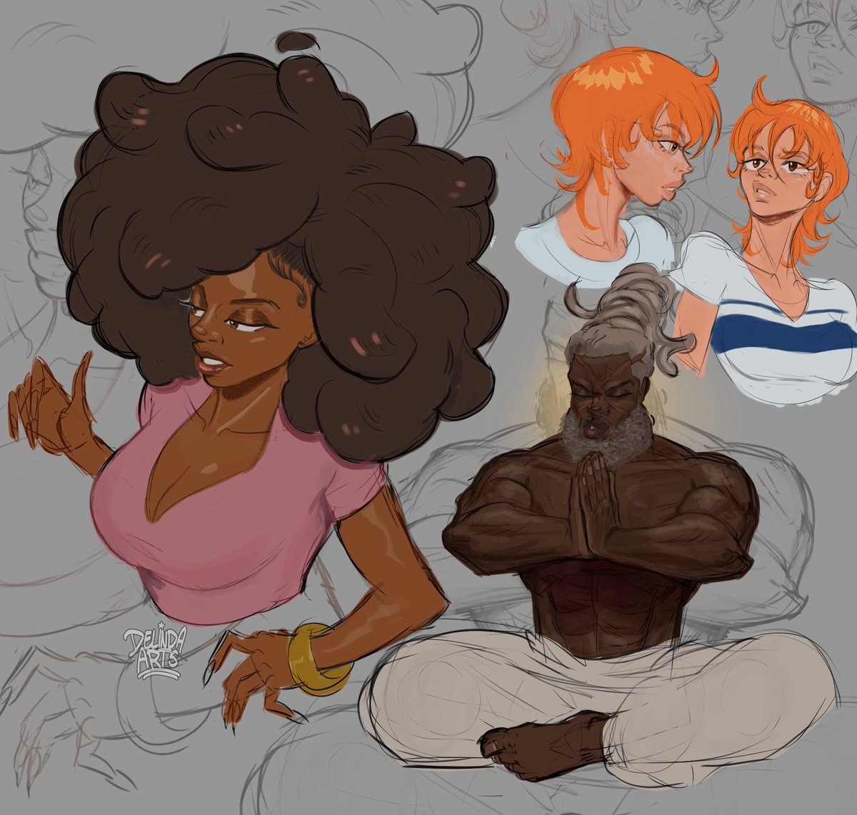 DelindaArts's tweet image. daily sketches