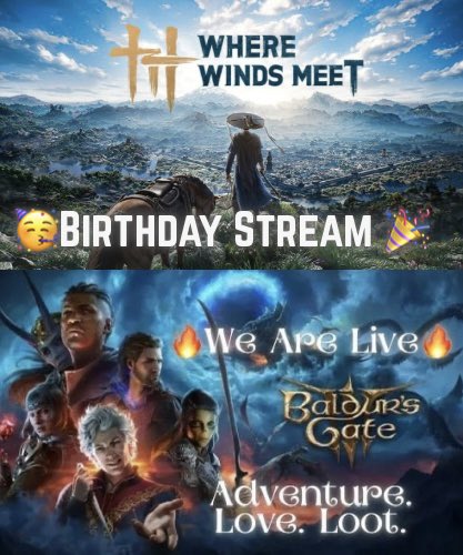 OneGrumpyBoi's tweet image. 🎉WE ARE LIVE!🎉

It’s Birthday Stream Time with drinks and games celebrating being so old!

Don’t worry, I took two ibuprofen for my back 😭

#SmallStreamer
#SupportSmallStreamers

twitch.tv/onegrumpyboi 👈🏻