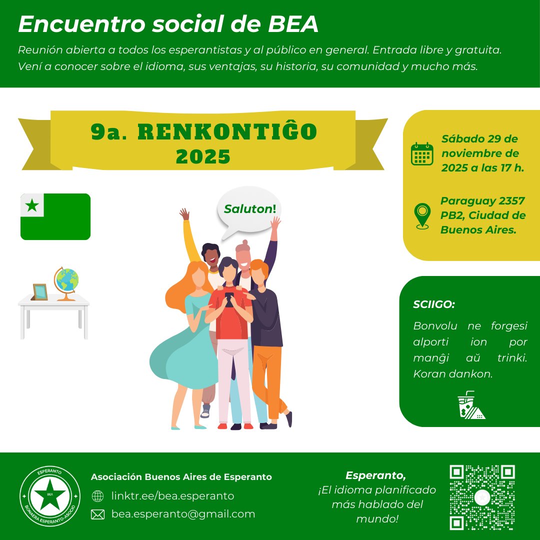 Asociación Buenos Aires de Esperanto (BEA) (@bea_esperanto) on Twitter photo 