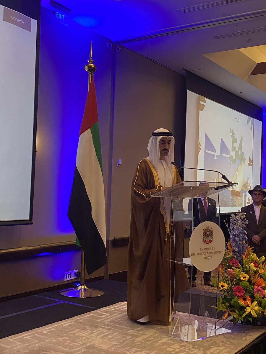 poderlegisla's tweet image. Nos unimos a la celebración de los 54 años de Unión de los Emiratos Árabes Unidos🇦🇪 esperamos que los lazos de amistad y cooperación con Colombia, sigan fortaleciendo las relaciones entre las dos naciones @UAEEmbBogota @CancilleriaCol @AnaPaolaAgudelo