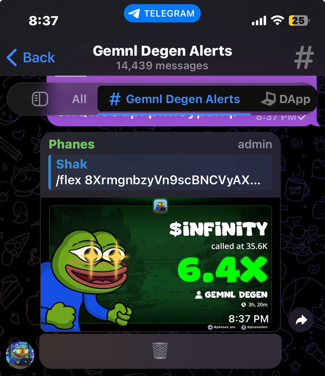 GemnlDotNet's tweet image. $INFINITY → 6.4x

8XrmgnbzyVn9scBNCVyAX2kbYVGhQwoUdp7pfm8ypump

Get access: Gemnl.net
Free Telegram: t.me/GemnlFree