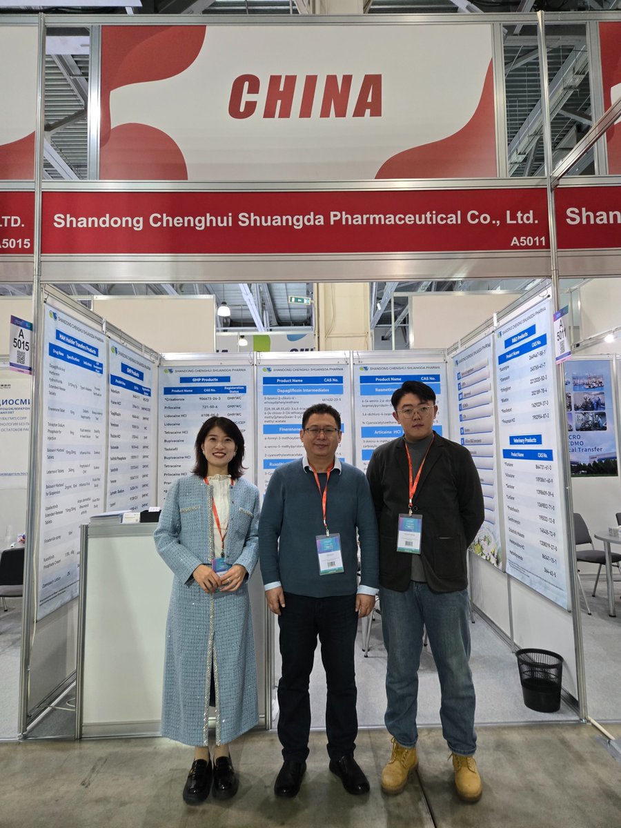 ChenghuiGroup's tweet photo. ‌🚀 ‌Pharmtech &amp; Ingredients 2025 | Day 2 Alert!‌ 
📍 ‌Booth A5011 | Crocus Expo IEC, Moscow‌
📅 ‌Nov 25-28‌ (Today’s Day 2 – Last chance to connect!)Shandong Chenghui Shuangda Pharma is here! Explore innovative pharma solutions ！ #Pharmtech #PharmaInnovation #RussiaExpo https://t.co/c4IZAZvZjm