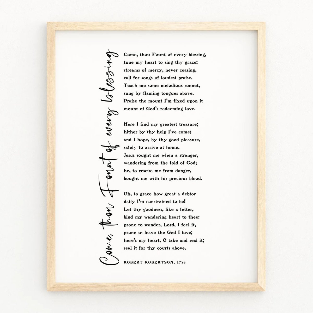 Hymn History: Come Thou Fount of Every Blessing

Robert Robinson wrote this beloved hymn in 1758, only a few years after his dramatic conversion under the preaching of George Whitefield. Robinson had lived a restless and rebellious youth, and he often looked back on the night of