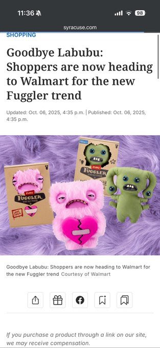gochamFBI's tweet image. @thisisdjen 

am shilling you the next big LABUBU,  $FUGGLER is one of the hottest trend on the toy market after LABUBU  

DfPkgDgg97p2k8A3bYiwYXX4m2kDzN1bkdUujWecbonk   

Not every toy needs to be pretty to get famous.  

$FUGGLER gained its popularity with the ugly feature of…