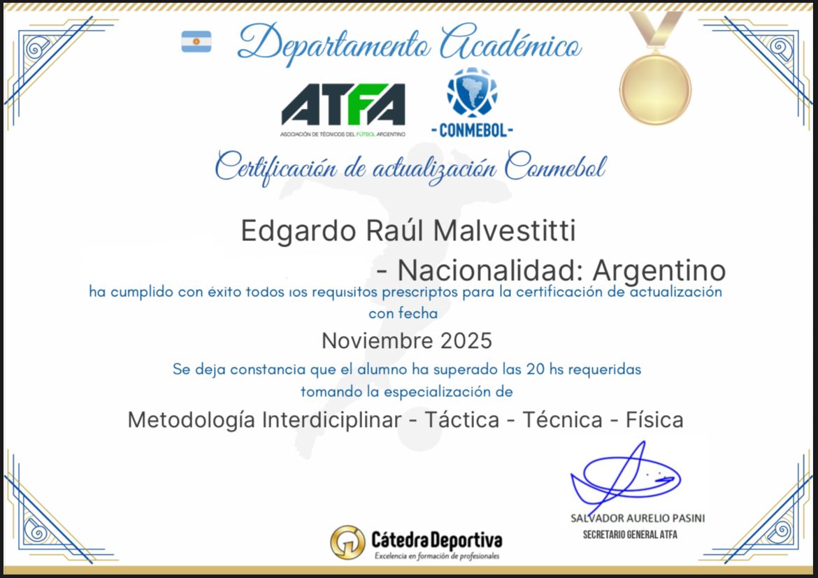 Capacitación para homologar la Licencia PRO <a href="/CONMEBOL/">CONMEBOL.com</a> ⚽️ Gracias <a href="/ATFA_OFICIAL/">ATFA Oficial</a>