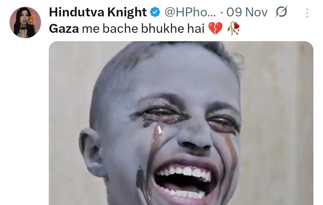 TyrantOppressor's tweet image. People like him who are so blinded by their hatred for Muslims that they start trolling victims for a few Twitter payouts.

If Twitter stops payouts in India, you will see hatred towards Indians decreasing.