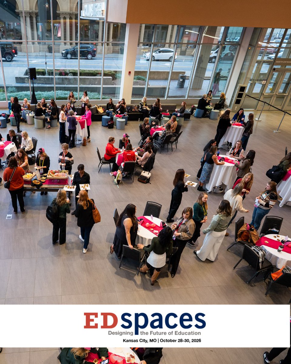 EDspacesEvent's tweet image. EDspaces is where connections are made! 🤝 Grow your network and find mentorship at vital events like the Bold Women Collective.

Join us to meet the peers and leaders shaping #EduDesign!

📅 Oct 28-30, 2026 | Kansas City, MO

#EDspaces2026 #LearningSpaces