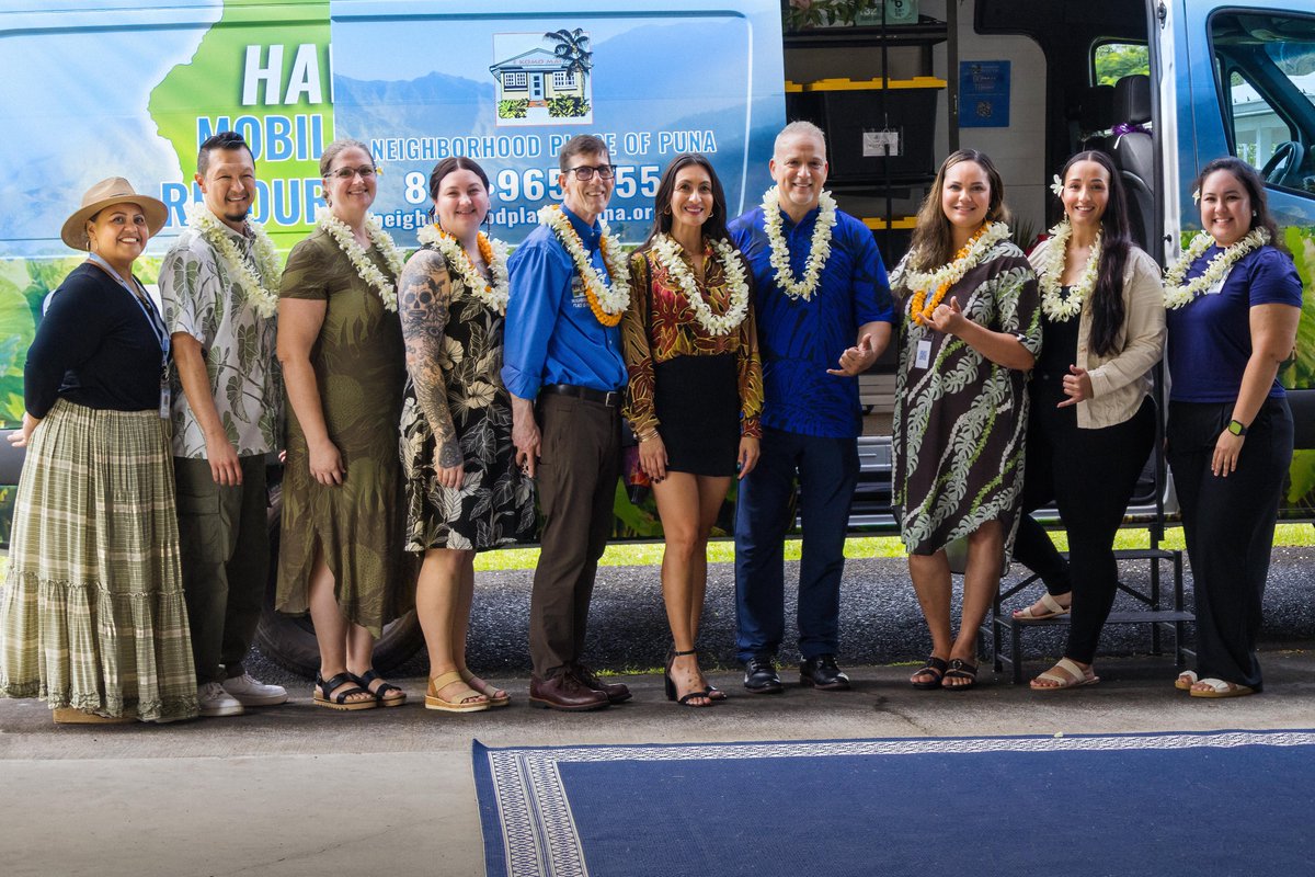 malamahale's tweet photo. Last week, Neighborhood Place of Puna held a blessing ceremony for our new Mobile Family Resource Center (MFRC) — a mobile resource van designed to bring essential supports directly to families across Hawaiʻi Island.

https://t.co/yqTbFVdrnM

#hawaiinonprofit #freeresources https://t.co/zSsdNRYDqA