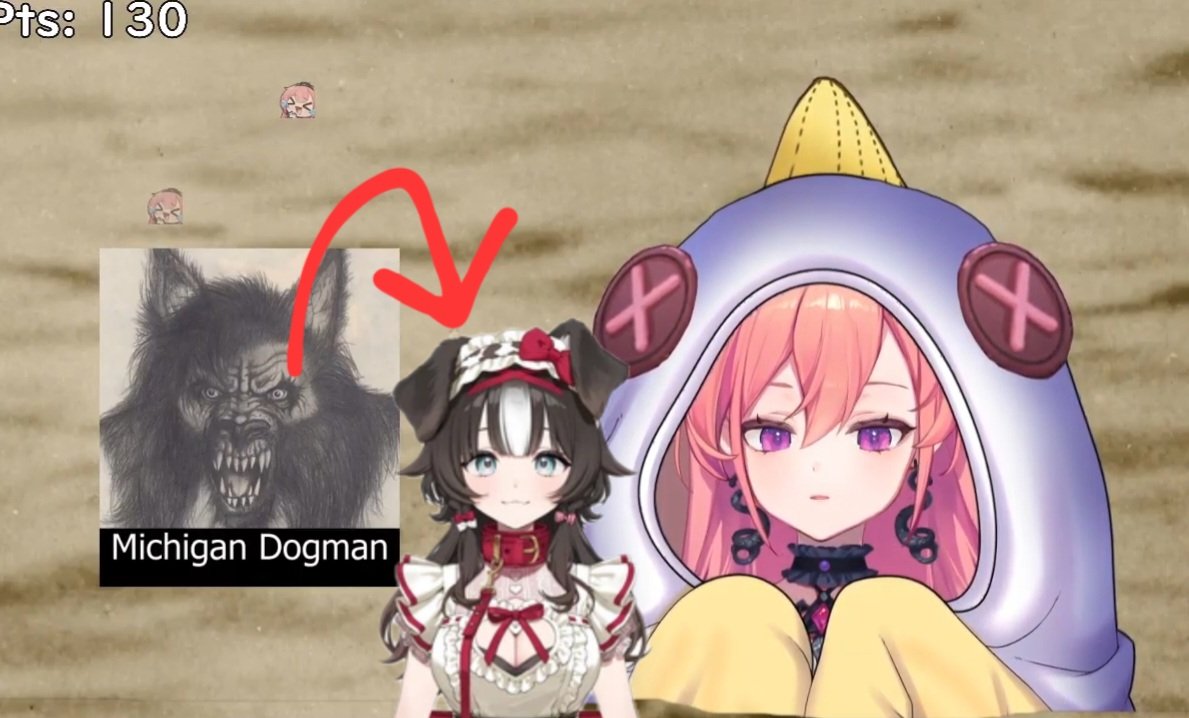 raresecrets_'s tweet image. Runie claims that the Michigan Dogman is the father of @BibiBiscuitCh (truth nuke??) and also if you don't believe in him then you don't believe in Michigan