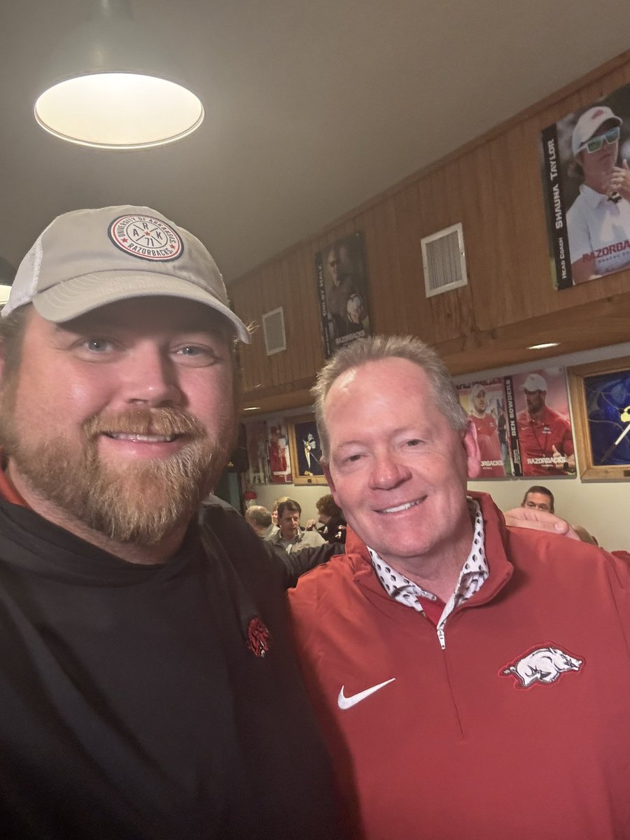 SneadFeed's tweet image. Thankful for the man who showed Arkansas could swing with the giants. He came back, owned his past, took over an impossible position, and kept these guys fighting all year. It won’t end how we hoped, but he never quit on these kids. Thanks, Coach. #BMFP #BeatMizzou @CoachBPetrino