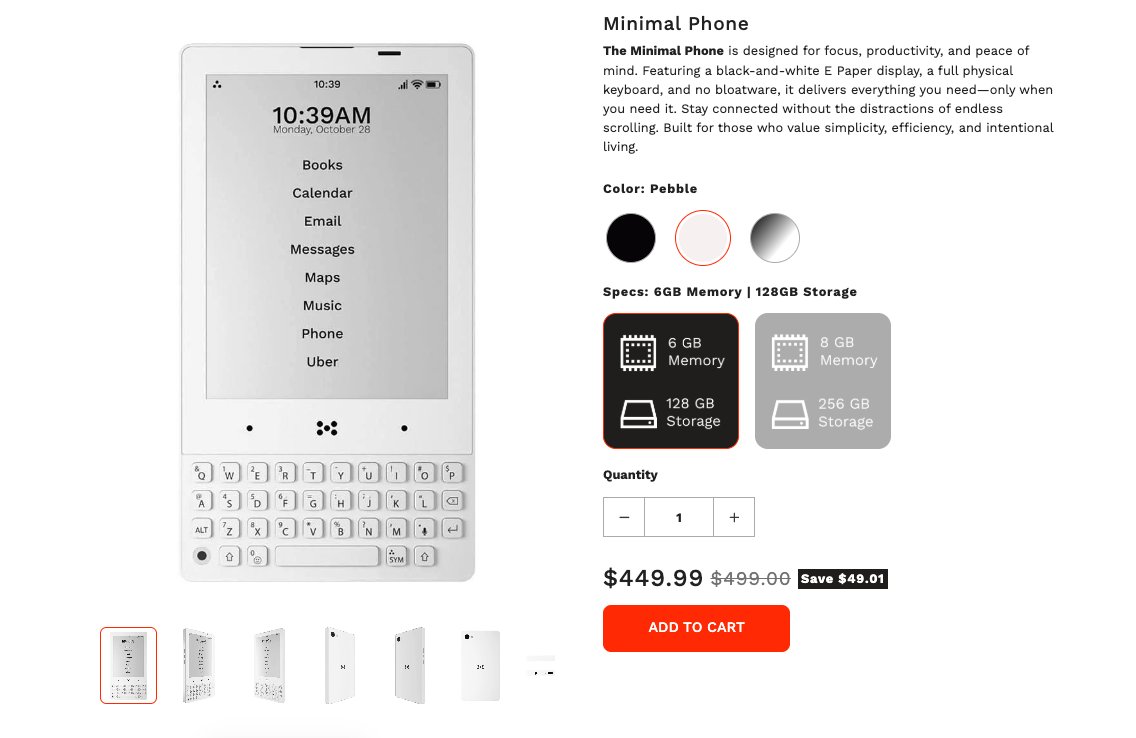 値下げしましたminimal phone　美品　希少