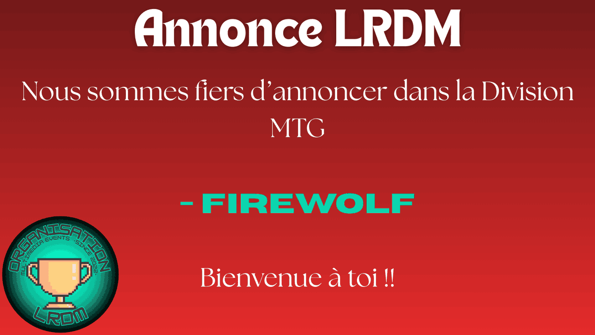 LRDM07's tweet image. Avez-vous déjà vu... Un loup de feu? Bah le notre il crache des cartes sur le board en plus.

Bienvenue à Firewolf dans notre division Magic the Gathering!