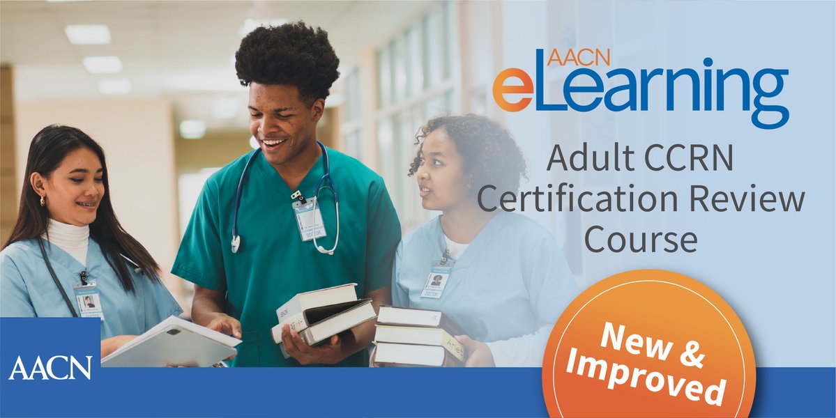 Just updated: AACN’s Adult CCRN Review Course! Updated content, clearer navigation, same expert support. Your CCRN journey starts here: aacn.me/48hGsiC