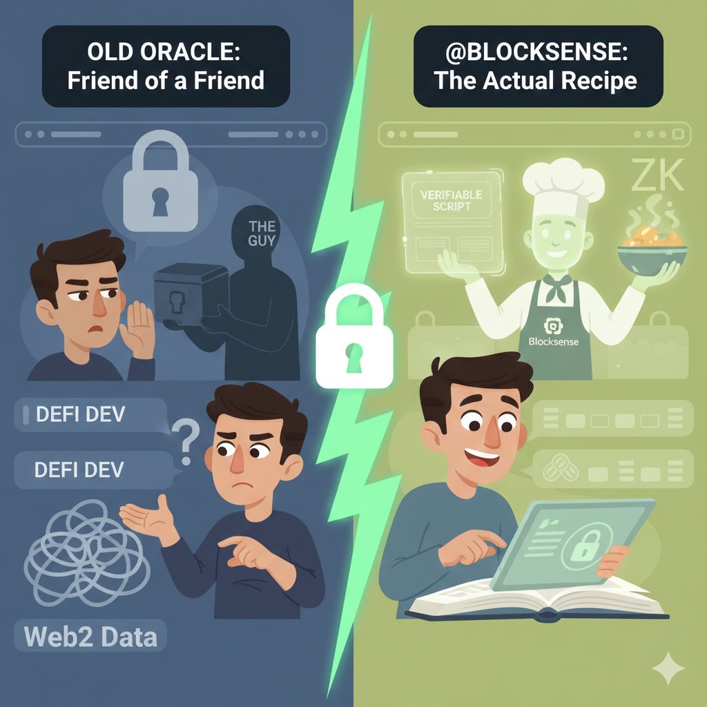 king12_krypto's tweet photo. Traditional oracles were like that one friend who "knows a guy" but won't let you talk to him. 🙄
@Blocksense said, "Nah, you get the actual recipe."
Programmable, verifiable, and zero gatekeepers. The ZK future is open-source and delicious.
#Blocksense @0xNoEscrow https://t.co/mFUYNRhvmd
