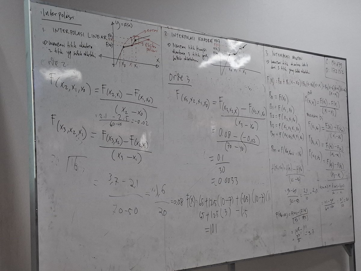 amajawawuan's tweet image. Metnum minggu terakhir #interpolation