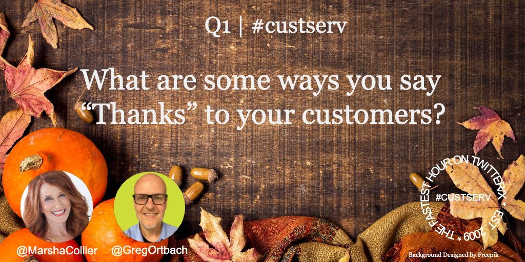Q1 | #custserv

What are some ways you say “Thanks” to your customers?