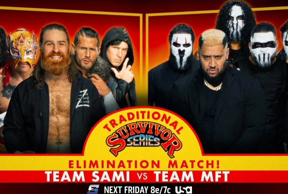 steviebreech's tweet image. Survivor Series Elimination
TEAM Sami vs The MFT WWE SMACKDOWN 11/28 2025 youtu.be/PUoGrFMy8NM?si… via @YouTube #WWE #SurvivorSeries #WarGames