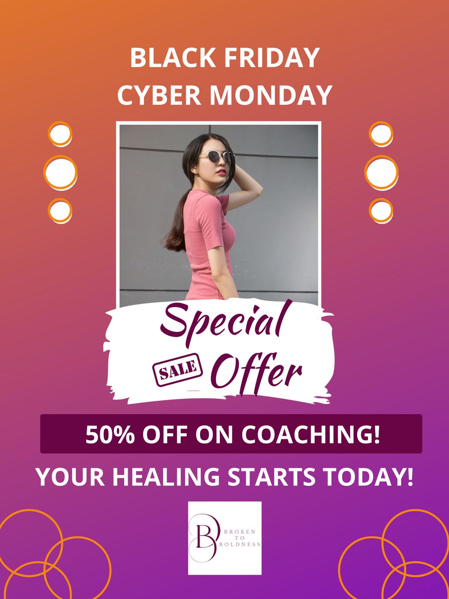 BrkntoBoldness's tweet image. This holiday season, you’ll spend thousands on everyone else… but when was the last time you invested in YOU?
If you’re navigating divorce, emotional abuse, heartbreak, or a major life change, this is your invitation!  

Link in comments to schedule a call!  #brokentoboldness