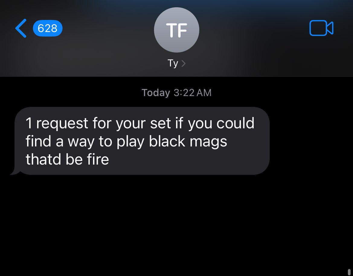 DJ’ing a set at <a href="/TyFaizon/">ty</a>’s headlining show Friday night and he had one request <a href="/Chuckisdope/">CHUCK INGLISH said it.</a>