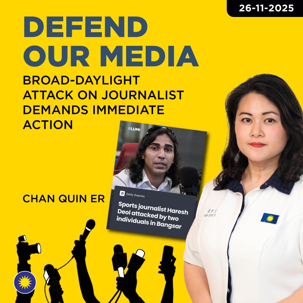 MCAHQ's tweet image. This incident must be treated with the utmost seriousness, not only to deliver justice to the victim, but to send an unambiguous message: Malaysia will not tolerate intimidation of the press, nor violence against any member of the public.
mca.org.my/2/Content/Sing…

#马华公会
#MCA