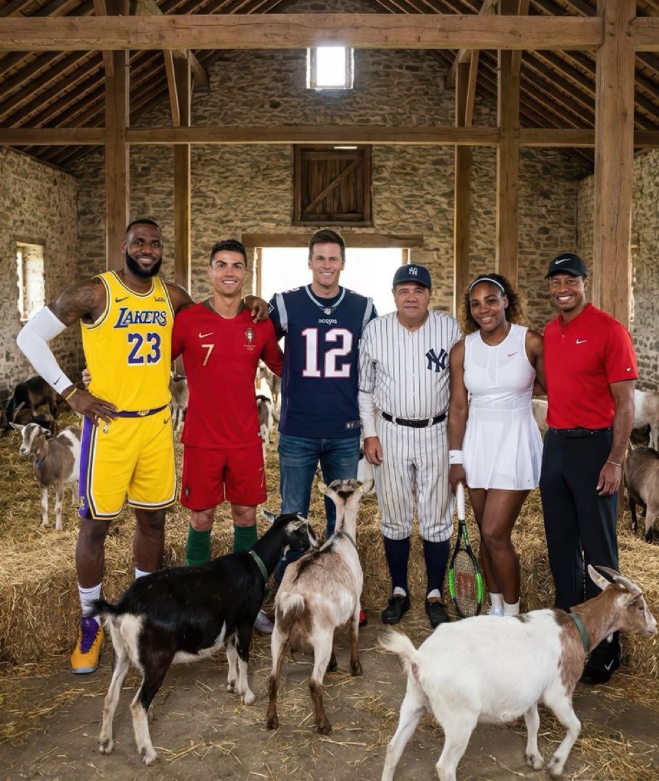 VinnysCorner1's tweet image. Is this the Real GOATS of Sport??