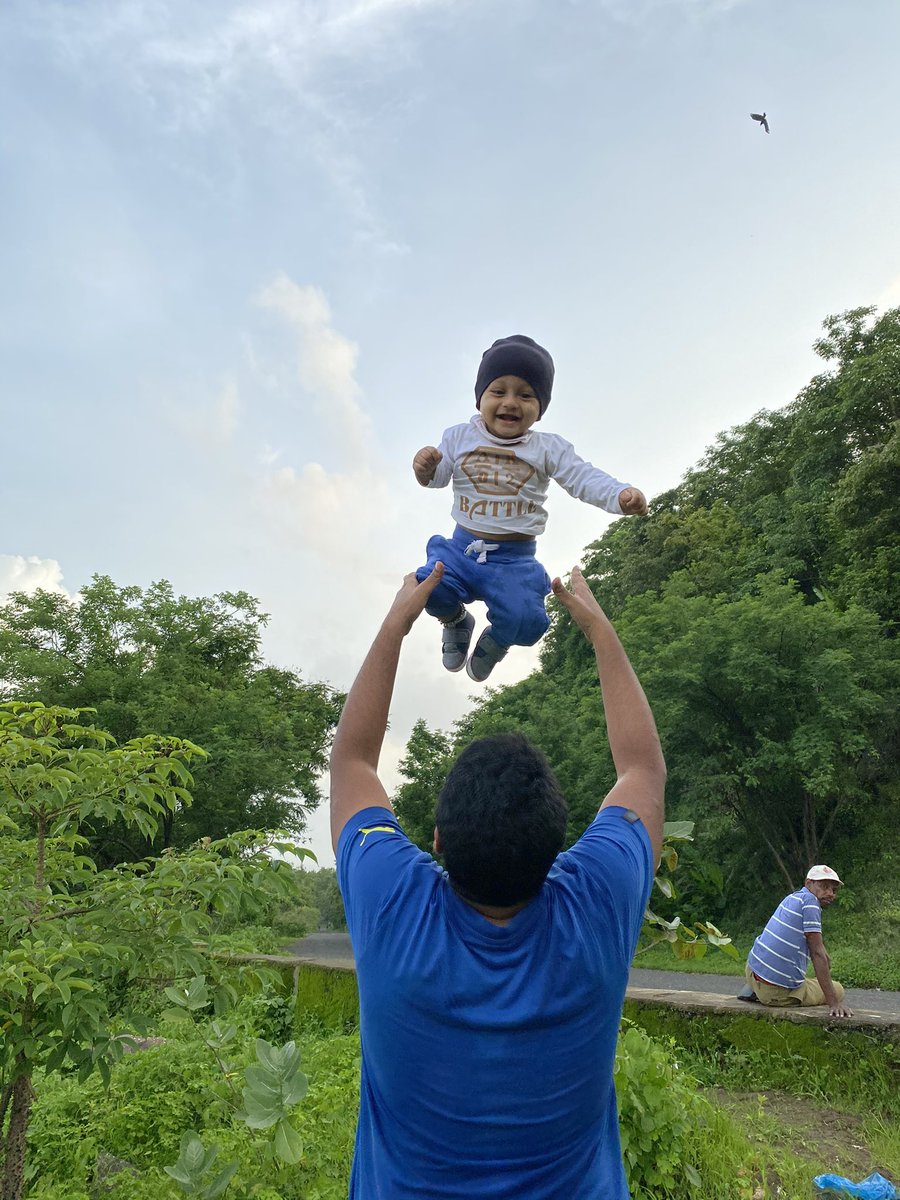 He was just a year old, and now at 7+, he still wants me to lift him high in the air because every little “drop” helps him rise to even greater heights!