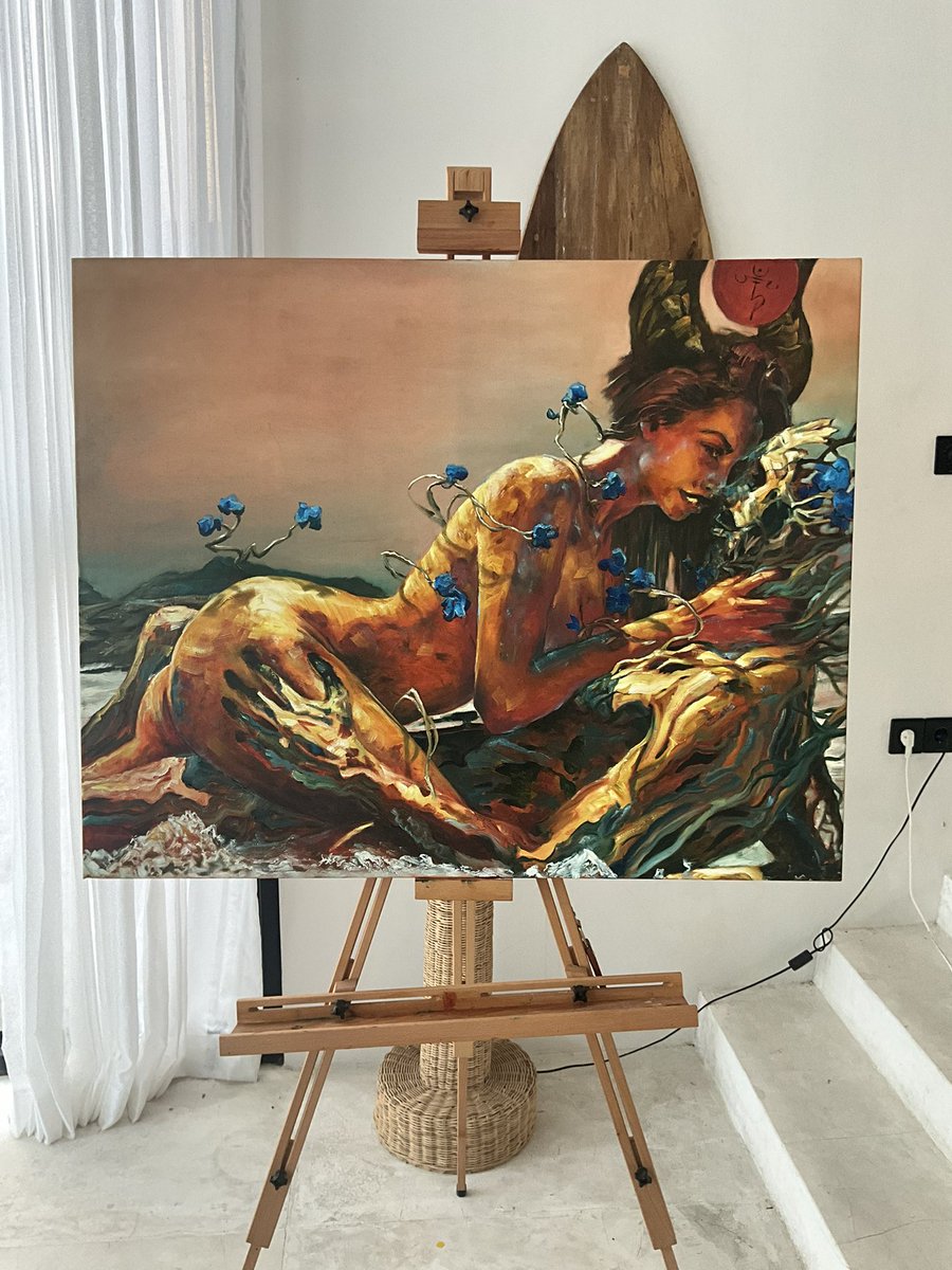 andresdelvecc's tweet image. THERE’S A CERTAIN SILENCE
That only arrives

When a painting is finally complete.
Not the end of the work

But rather
The moment it starts speaking for itself.