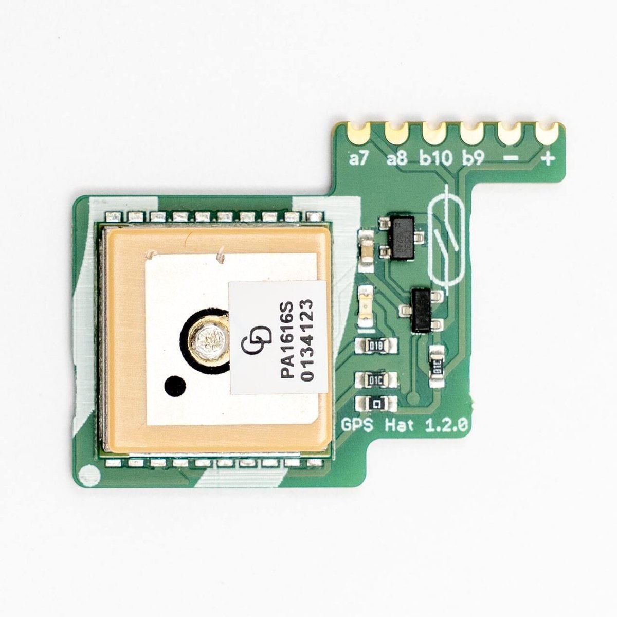 🛰️ GroupGets.com/hat 🎤 The AudioMoth GPS Hat functions as a GPS module that sets the time and enhances the clock precision of AudioMoth devices. It is suitable for use with AudioMoth versions 1.1 and 1.2, attaching directly to the exposed GPIO pads.