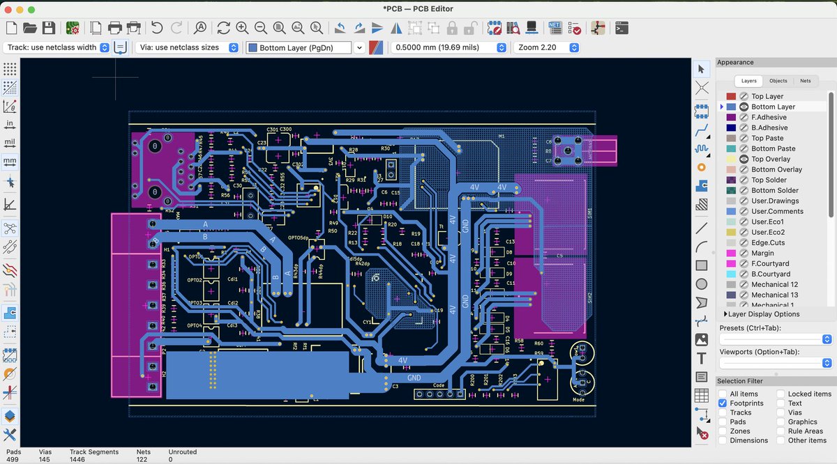 RaymingTech's tweet image. An intelligent control board based on PSoC4, featuring Ethernet (W5500), Dual-SIM GSM, and RS485 communication for industrial control and remote monitoring applications.
#RayPCB #SIM #GSM #ESMP32 #pcbdesign