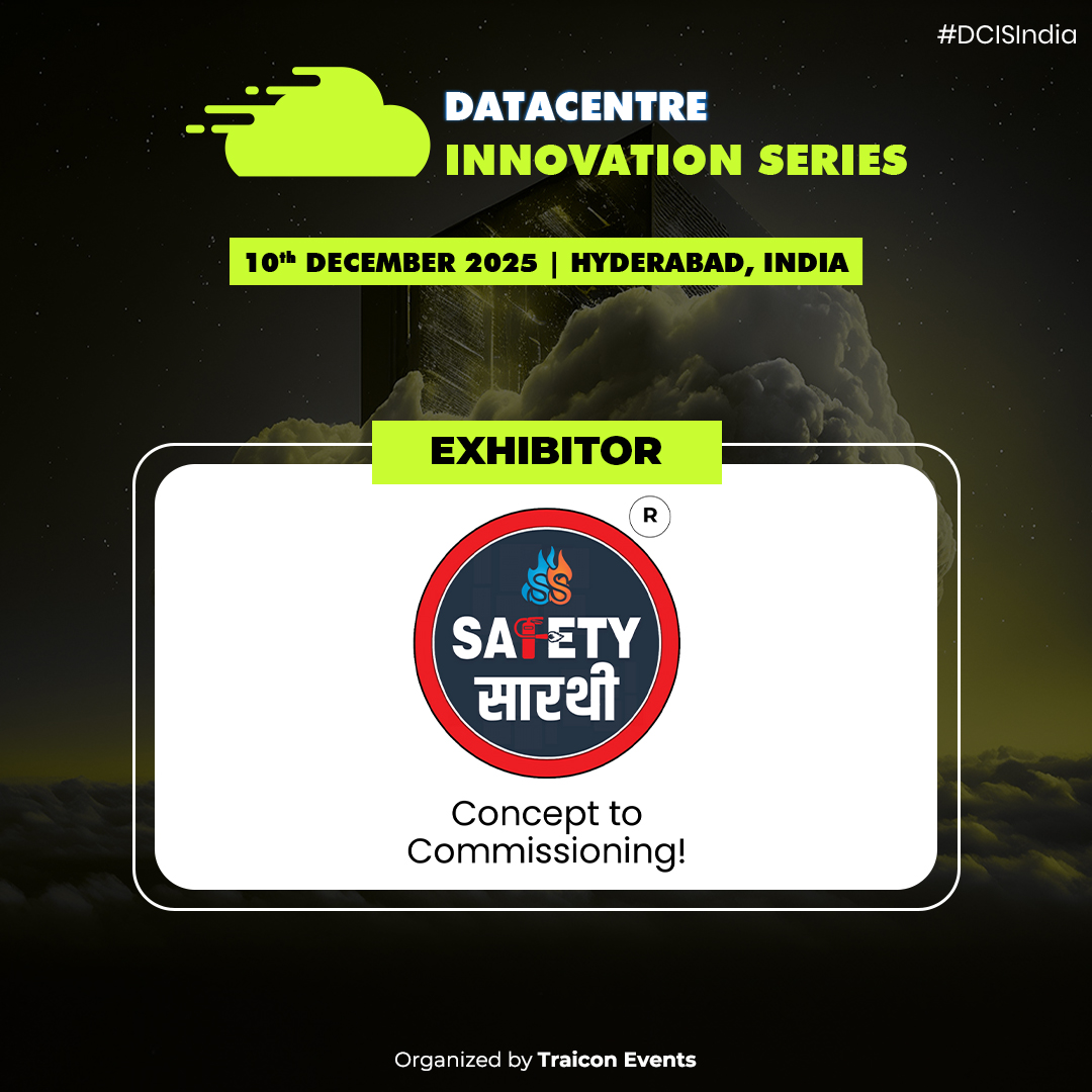 Meet the Experts in Safety and Compliance at DCIS 2025! 🤝

We are thrilled to welcome Safety Saarthi Pvt. Ltd. as an exhibitor at the Datacentre Innovation Summit (DCIS) 2025.

📅 10th December 2025 
📍 The Park Hyderabad, India 
🌐 datacenterinnovationseries.com/india

#traicon #Compliance